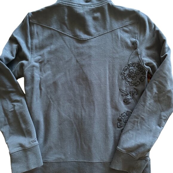 Horny Toad WOMEN's Zip up Embroidered Super soft jacket Size XS Color gray - Picture 11 of 12